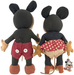 MICKEY & MINNIE MOUSE KNICKERBOCKER DOLL PAIR.