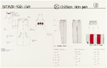 DC COMICS PROPOSED CLOTHING LINE ORIGINAL ART/PRODUCTION NOTES WITH SUPERMAN, BATMAN & WONDER WOMAN.