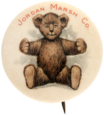 FIRST EVER TEDDY BEAR ADVERTISING BUTTON.