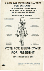 EISENHOWER AND ADAM CLAYTON POWELL CIVIL RIGHTS RELATED CARD.