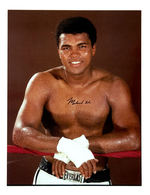 MUHAMMAD ALI LARGE SIGNED PHOTO.