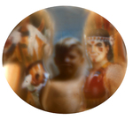 "STRAIGHT ARROW" WITH FURY AND SHIRTLESS BLONDE YOUNG BOY IN GOLDEN NUGGET CAVE RING.