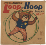 "LOOP THE HOOP WHIRLING BEAR" BOXED WIND-UP.