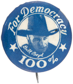 RARE "BILL BOYD" AS HOPALONG CASSIDY PATRIOTIC WORLD WAR II BUTTON.