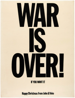 War is Over – John Lennon & Yoko Ono's massive poster campaign