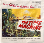 "THE TIME MACHINE" LINEN-MOUNTED SIX-SHEET MOVIE POSTER.