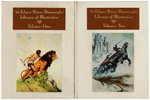 "THE EDGAR RICE BURROUGHS LIBRARY OF ILLUSTRATION" LIMITED CENTENNIAL EDITION HARDCOVER BOOKS.