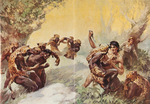 "THE EDGAR RICE BURROUGHS LIBRARY OF ILLUSTRATION" LIMITED CENTENNIAL EDITION HARDCOVER BOOKS.