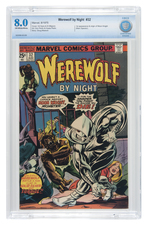 "WEREWOLF BY NIGHT" #32 AUGUST 1975 CBCS 8.0 VF (FIRST MOON KNIGHT).