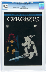 CEREBUS THE AARDVARK SIGNED CGC TRIO.