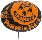 HAPPY JACK-O-LANTERN RARE OVAL PROMOTING PUMPKIN PIE.