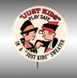 "JUST KIDS' PLAY SAFE IN A 'JUST KIDS' SWEATER" FROM HAKE COLLECTION & CPB.