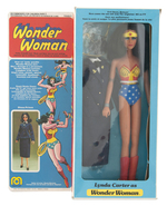 MEGO 12.5" LYNDA CARTER AS WONDER WOMAN IN BOX.