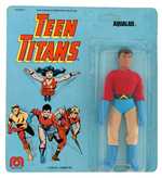 “TEEN TITANS AQUALAD” MEGO ACTION FIGURE ON CARD.