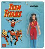 “TEEN TITANS WONDERGIRL” MEGO ACTION FIGURE ON CARD.