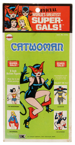 MEGO KRESGE CARDED CATWOMAN WITH SCREEN PRINTED SUIT AND BOOTS.