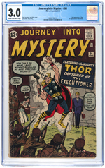 "JOURNEY INTO MYSTERY" #84 SEPTEMBER 1962 CGC 3.0 GOOD/VG.