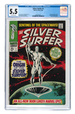 "SILVER SURFER" #1 AUGUST 1968 CGC 5.5 FINE-.