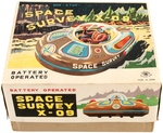 "SPACE SURVEY X-09" BOXED BATTERY-OPERATED TOY (FIRST VERSION).