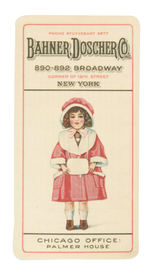 DOLL & TOY DISTRIBUTOR LARGE CELLO CALENDAR CARD FOR 1924.