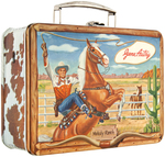 "GENE AUTRY" UNUSED BOXED METAL LUNCHBOX & THERMOS.