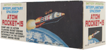 "ATOM ROCKET-15 INTERPLANETARY SPACESHIP" BOXED BATTERY-OPERATED TOY.