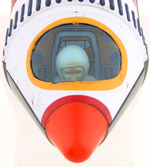 "ATOM ROCKET-15 INTERPLANETARY SPACESHIP" BOXED BATTERY-OPERATED TOY.