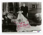 MAE CLARKE & LINDA BLAIR SIGNED PHOTO PAIR.