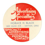 PAPERWEIGHT MIRROR FOR "ADVERTISING SPECIALTIES" DEALER.