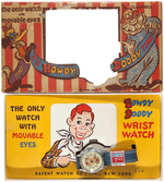 "HOWDY DOODY WRIST WATCH" BOXED WATCH WITH MOVABLE EYES.