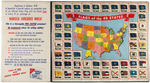 NABISCO SHREDDED WHEAT "THE 49 STATES' FLAGS" PROMOTIONAL SALESMAN'S FOLDER.