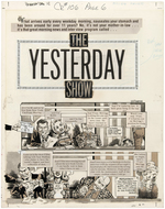 "CRACKED" #106 COMPLETE "THE YESTERDAY SHOW" MAGAZINE STORY ORIGINAL ART.