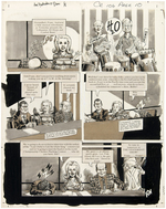 "CRACKED" #106 COMPLETE "THE YESTERDAY SHOW" MAGAZINE STORY ORIGINAL ART.