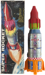 "SUPER ROCKET BATTERY OPERATED" BOXED TOY.