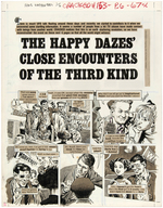 "CRACKED" #153 COMPLETE "THE HAPPY DAZES' CLOSE ENCOUNTERS OF THE THIRD KIND" STORY ORIGINAL ART.