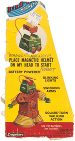 "MAGNOR MAGNETIC ROBOT" BATTERY-OPERATED TOY.