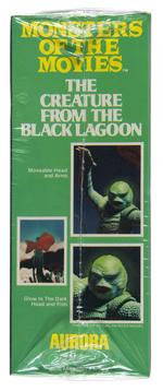 AURORA "MONSTERS OF THE MOVIES -THE CREATURE FROM THE BLACK LAGOON" FACTORY-SEALED MODEL KIT.