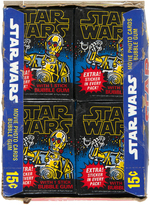 "STAR WARS" TOPPS FIRST SERIES FULL GUM CARD DISPLAY BOX.