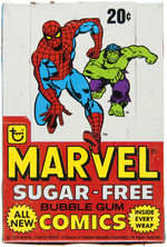 "MARVEL COMICS SUGAR-FREE BUBBLE GUM" FULL TOPPS DISPLAY BOX.