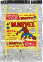 "MARVEL COMICS SUGAR-FREE BUBBLE GUM" FULL TOPPS DISPLAY BOX.