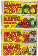 "MARVEL COMICS SUGAR-FREE BUBBLE GUM" FULL TOPPS DISPLAY BOX.