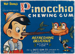 "PINOCCHIO CHEWING GUM" DIETZ GUM DISPLAY BOX.