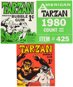 TARZAN BUBBLE GUM PAPER TRIO.