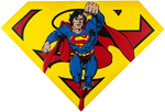 "SUPERMAN SHIELD" LARGE &  IMPRESSIVE POP ART BY STEVE KAUFMAN.