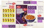 POST "RAISIN BRAN" FILE COPY CEREAL BOX FLAT PAIR.