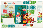 POST "SUGAR CRISP" FILE COPY CEREAL BOX FLAT PAIR.