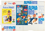 POST "ALPHA-BITS" FILE COPY CEREAL BOX FLAT PAIR.