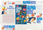 POST "ALPHA-BITS" FILE COPY CEREAL BOX FLAT PAIR.