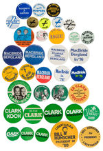 LIBERTARIAN PARTY PRESIDENTIAL CAMPAIGN BUTTON COLLECTION 1972 THROUGH RON PAUL 1988.