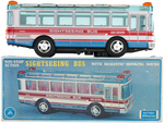 "SIGHTSEEING BUS" BOXED BATTERY-OPERATED TOY.